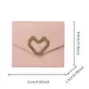 Bolsa para monedas versátil de dropshipping, monedero clutch tarjetero con forma de corazón personalizado de moda 2026, venta al por mayor transfronteriza