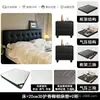 Cama de cuero minimalista italiana cama de cuero minimalista moderna cama de cuero de lujo ligero cama de cuero con capitoné de botones negros cama suave acolchada cuadrada cama de arte en cuero