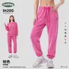 Pantalones Deportivos Pesados de Algodón Puro para Hombre Ckx, con Puños en los Tobillos, Proceso de Lavado Snow Dye, Pierna Ancha para Hombre