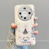 Adequado para Capa de Celular Huawei Mate60Pro+, Luxo Acessível de Ponta Huaweimate50 Modelo Popular 40 Cachorrinho Branco