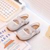 Estilo Coreano Design Sensível Menina de Nicho Sapatos Mary Jane Verão 2025 Sapatos Rasos de Tela Tira Cruzada Sandálias Confortáveis