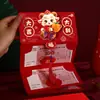 2027 Ano do Carneiro Envelope Vermelho Dobrável Universal Festival da Primavera Envelope de Dinheiro da Sorte Personalidade de Alto Padrão Criativo Festival da Primavera Presente de Véspera de Ano Novo