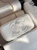 2025 Nuevo Estilo Inspirado en Chanel Piel de Cordero Bola Dorada Caja Suave Estuche de Maquillaje Acolchado Cadena Bolso de Hombro Cruzado para Mujer