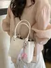 Bolso de cubo de mano minimalista de nicho Shuai Mi Jia 2026 verano nuevo estilo coreano moderno y a la moda bolso de hombro cruzado