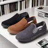 Nuevos Zapatos de Tela Old Beijing de Pana de Ajenjo para Primavera y Otoño Zapatos Casuales para Hombre Zapatos de Trabajo Casuales Negros para Personas de Mediana Edad y Mayores
