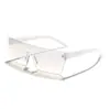 Gafas de Sol de Una Pieza para Lluvia y Sol Transfronterizas para Hombres y Mujeres, Rectangulares Retro Elegantes Gafas de Sol para Fotografía Callejera Gafas de Sol