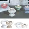 Zongbo Silicone Flor de Lótus Vela Perfumada Copo Suporte de Vela Base Molde de Silicone DIY Lótus Vela Gesso Ornamentos