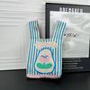 Bolsa Tricotada com Senso Avançado Nova Bolsa de Pulso de Desenho Animado Bolsa de Férias Bolsa de Mão Nicho Versátil Bolsa de Mão Bolsa de Presente