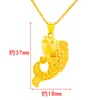 Moda Vietnã Carpa Carpa Imitação 3D Duro Goldfish Pingente Nova Sereia Pingente Imitação 24k Jóias de Ouro