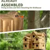 Casa para pájaros de exterior, casa para 10 pájaros, casa para pájaros familiar con capacidad para 10 pájaros, casa para pájaros decorativa para jardín y patio