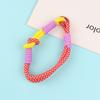 Llavero Bolso Corto con Accesorios Decorativos Muñeco de Peluche Funda para Teléfono Móvil Correa de Cuello Cuerda de Combinación de Colores Dopamina Universal para Mujeres
