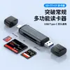 Hub Leitor de Cartão de Memória SD/TF Multi-Portas de Armazenamento Multifuncional USB/Type-C 3.0 de Alta Velocidade