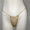 AliExpress Explosions - Top de diamantes sexy, superventas en Europa y América, cadena de pecho con destellos, sujetador de cuello con cadena y diamantes brillantes.
