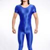 Body Sexy Transfronteiriço Europeu e Americano de Nove Cores Alta Elasticidade Plus Size Camada Base para Homens, Peça Brilhante e Sedosa de Ajuste Apertado
