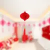 Lâmpada de Papel Bola de Favo de Mel Gota d'Água Dia de Ano Novo Vitrine de Shopping Center Arranjo de Atmosfera de Decoração de Ano Novo Leque Dobrável Franja Arranjo de Casamento