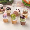 Accesorios de Resina para Manualidades de Dibujos Animados, Bolas de Helado 3D, Pegamento de Crema, Pinzas para el Cabello, Hebillas de Zapatos, Llaveros, Colgantes y Decoraciones