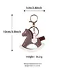 Dijes de Cuero Personalizados para el Año del Caballo, Accesorios para Mochilas, Accesorios de Moda Tendencia para Ropa, Dijes para Teléfono