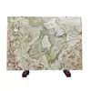 Parede de Fundo de Pedra Translúcida Natural de Luxo, Mesa de Centro de Mármore Personalizada, Mesa Lateral, Mesa de Jantar, Mesa de Entrada, Bandeja de Banheira, Artesanato
