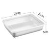 Placa Cuadrada de Acero Inoxidable Transfronteriza, Plato para Fruta Casero, Plato para Preparación de Alimentos, Caja de Almacenamiento para Refrigerador, Lonchera para Exteriores, Caja de Picnic