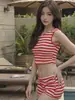 Bikini de dos piezas estilo nuevo 2026 para mujer, que disimula el abdomen y estiliza, adecuado para vacaciones en la playa y baños en aguas termales [Disponible para Dropshipping]