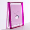 Porta-Retrato Transparente Simples de Acrílico para Mesa, Pendurar na Parede Estilo Ins, Arte com Flores Secas, Moldura para Quebra-Cabeças, Porta-Retrato