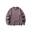 Yidao Vintage 2026 Otoño Nuevo Estilo Montaña Exterior Color Sólido Bloque de Color Línea Corte Holgado Camiseta de Manga Larga para Senderismo y Deportes
