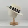 Nuevo Sombrero de Moda de Paja Estilo Británico, Sombrero de Paja para Vacaciones al Aire Libre en la Playa, Sombrero de Sol Retro Francés, Sombrero de Protección Solar