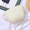 Sombrero de Sol para Proteger del Sol para Mujeres y Niños 2025 Nuevo Sombrero para Niños Sombrilla de Verano Sombrero de Paja Tejido Bolso Cruzado traje