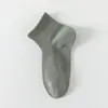 Meias Sociais Masculinas Zhuji, Estilo Verão Fino, Meias de Algodão Puro de Ângulo Reto, Absorventes de Suor Masculinas, Resistentes a Odores, Meias Cano Baixo com Malha e Sola de Massagem