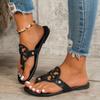 Comercio Exterior Transfronterizo Moda Europea y Americana Sandalias de Exterior 2026 Chanclas para Mujer Sandalias Planas de Celebridad de Internet Sandalias de Tira para Mujer
