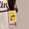 Bolsa para Tarjetas Expresión M Frijol Manzana 15 Funda para Teléfono Móvil iPhone16promax Nuevo 13 Agujero Grande 12 Cordón 14 Estéreo X