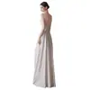 Vestido de Novia Ligero de Satén Estilo Francés, Diseño de Nicho sin Tirantes con un Toque de Lujo, Sencillo Vestido Blanco Largo hasta el Suelo para Compromiso
