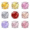 El Titanio Crea Todas las Cosas Nuevas Aleación de Titanio F136 Rosca Interna Corte de Corona Zirconio 5A 6mm Stud para Hélice de Oreja Súper Brillante Cabeza de Repuesto