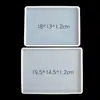 Superfície de Espelho Display Ampliado Base Molde de Silicone Retângulo Quadrado Círculo Nuvem Coração DIY Cristal Epóxi