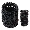 Venta al por mayor de fábrica, accesorios de tienda de 2 yuanes, accesorios para el cabello de estilo coreano, tamaño grande y mediano, tamaño pequeño, línea telefónica negra gruesa, banda de goma para el cabello, tocado