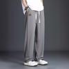 Pantalones de seda de hielo para hombre, de verano, finos, de marca moderna, holgados y de velocidad, pantalones cortos deportivos casuales para hombre