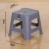Taburete de plástico engrosado para uso doméstico, extra grueso, estilo nórdico minimalista moderno, silla duradera, taburete cuadrado alto, simple y elegante