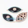 Accesorios para joyería DIY conector de ojos de diablo chapado en oro de cobre puro no se cae taladro no se decolora pulsera