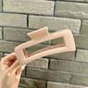 Pinza para el cabello de gran tamaño, pinza para múltiples cabellos, disco para la parte posterior de la cabeza, pinza para el cabello, pinza para el cabello cuadrada gruesa con diseño de tiburón esmerilado, accesorio para la cabeza