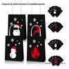 BD051 Natal luminoso fluorescente floco de neve alce decorativo bola festa mão presente bolsa de papel Kraft