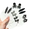 Mini Presilha de Cabelo com Diamantes Cintilantes para Mulheres, Presilha para Franja da Testa, Presilha Lateral para Franja, Grampo de Cabelo, Presilha Lateral, Acessório de Cabelo