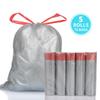 Bolsa de basura negra grande, gruesa y de boca plana, desechable, para uso comercial, para hoteles, aviación y saneamiento.