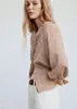 Blusa de rayas de moda con cuello en V y ribete de volantes, mangas tipo linterna y un diseño simple, casual y elegante, perfecta para el trabajo o para el uso diario.