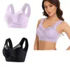 Conjunto de 3 Piezas Transfronterizo Talla Grande Sin Alambres Chaleco de Encaje Ropa Interior Delgado Recoge Lado Pecho Push-Up Sujetador Ajustable Fabricante