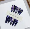 Nai Zi Unhas Vestíveis Feitas à Mão Série Estilo Europeu e Americano Coleção de Comércio Exterior Estilo Esculpido Pintado à Mão de Alta Qualidade Adesivos de Arte para Unhas Vestíveis