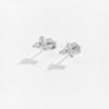 Pendientes de Plata de Ley S925 con Superficie de Flor de Zirconia Triple Europeos y Americanos 2024 Nueva Moda Joyería Simple para Banquetes de Mujer Estilo Ins