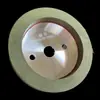 Roda de resina Jieke, versão atualizada alargada e espessada da roda de resina de vidro, roda de desbaste de máquina de alta velocidade de dupla face, afiada e durável