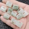 Colgante de Jade Tianshan Cui Candado Pequeño Jade Verde Esmeralda Flor Flotante Jade Roca Cuarzo Candado de Jade Pulsera Collar Aretes Horquilla Colgante