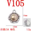 Colgante de aleación con incrustaciones de perlas en forma de corazón de alta calidad, moderno estilo Ins, accesorio simple, material para pendientes y collares hechos a mano para DIY