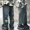 Jeans de Primavera y Otoño para Niños 2026 Nuevo Estilo de Otoño Marca de Moda para Niños Pantalones Casuales Elegantes de Dibujos Animados para Niños